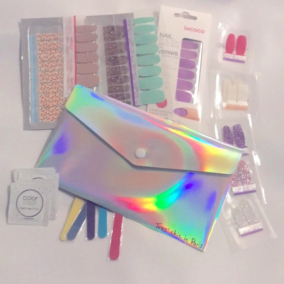 Spring IN PARIS lot 5 items nail wraps Color street Incoco nails - Picture 8 of 8